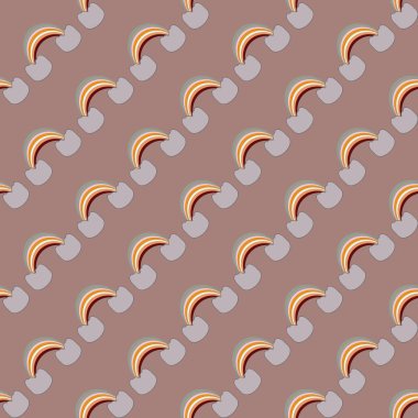 Gökkuşağı seamless modeli. Gökkuşağı Dizayn Tekstil, iç tasarım, keten, vb için. Şirin soyut çocuklar arka plan.