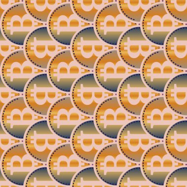 bitcoins parlak parlak pahalı sikkeleri ile Seamless modeli 