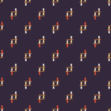 Dekoratif renkli seamless modeli ile şirin yusufçuk