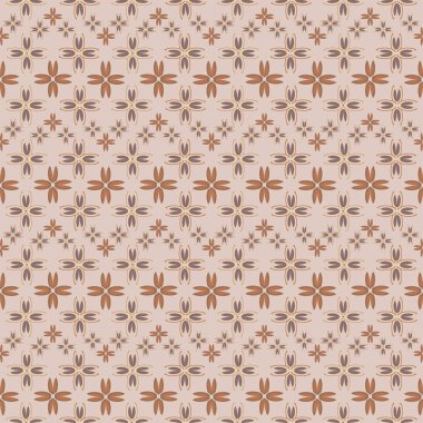 Çiçekler, vektör çizim ile çok renkli geometrik seamless modeli 