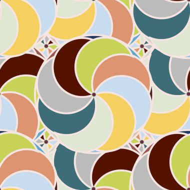 soyut geometrik renk desenli vektör çizimi