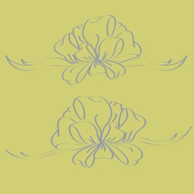 Set çekilmiş yay izole el renk arka plan üzerinde.