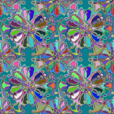 Soyut kaleydoskop renkli Dikişsiz desen arka planı için. 