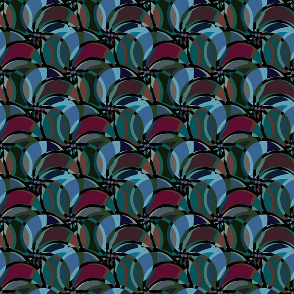 soyut geometrik renk desenli vektör çizimi