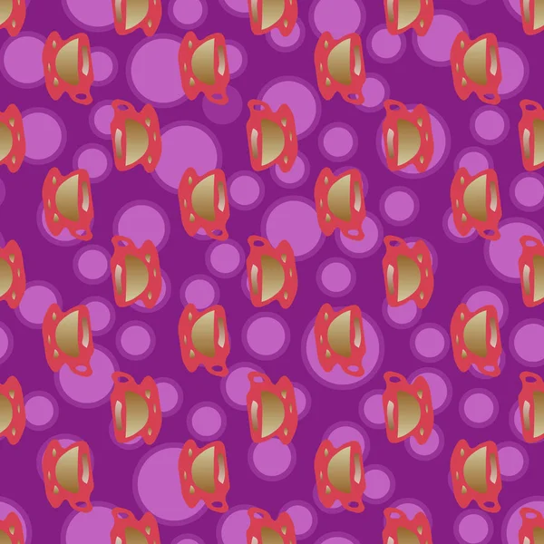 Bardak kahve veya çay arka plan seamless modeli üzerinde noktalı.