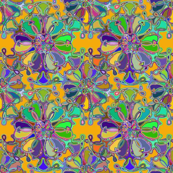 Soyut kaleydoskop renkli Dikişsiz desen arka planı için. 