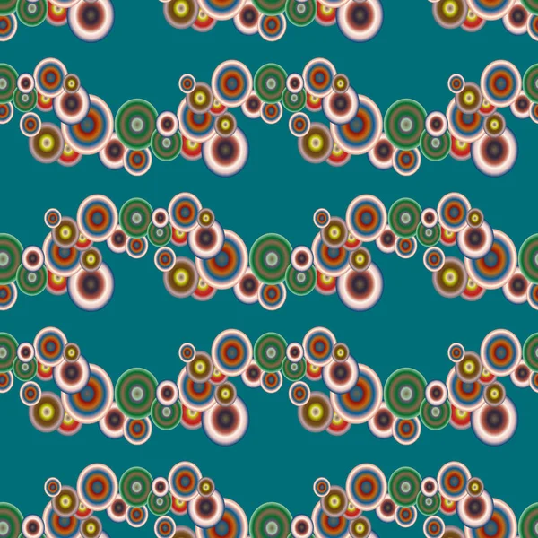 Soyut geometrik renkli seamless modeli daireler, arka plan ile