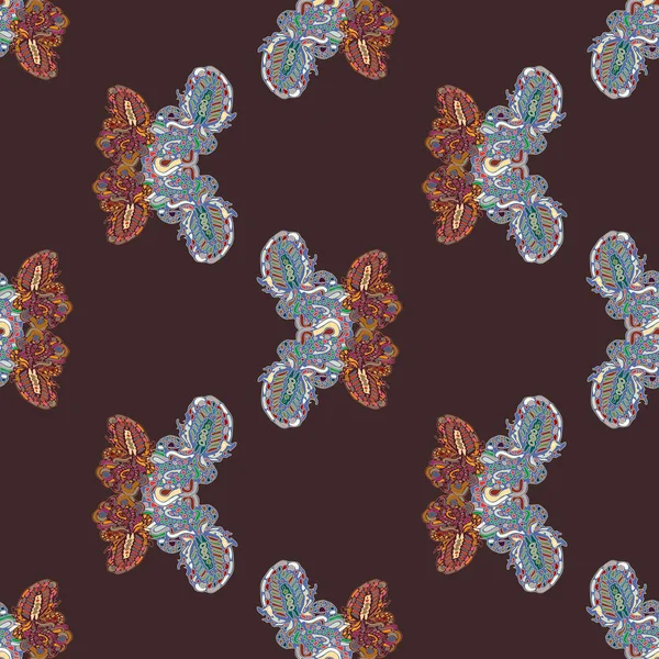 Schmetterling Doodle Nahtlose Muster Zentangle Inspirierte Kunst Für Neue Kulisse — Stockvektor
