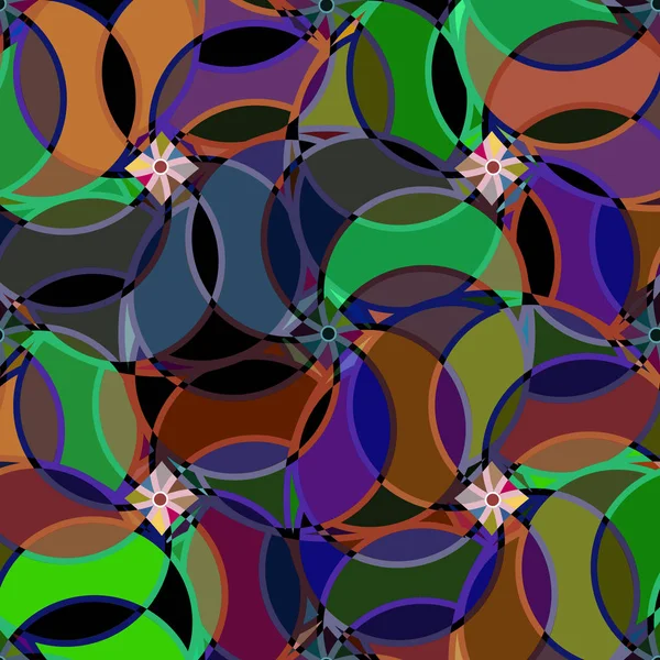Abstrakt Geometriska Färgglada Mönster Vektor Illustration — Stock vektor