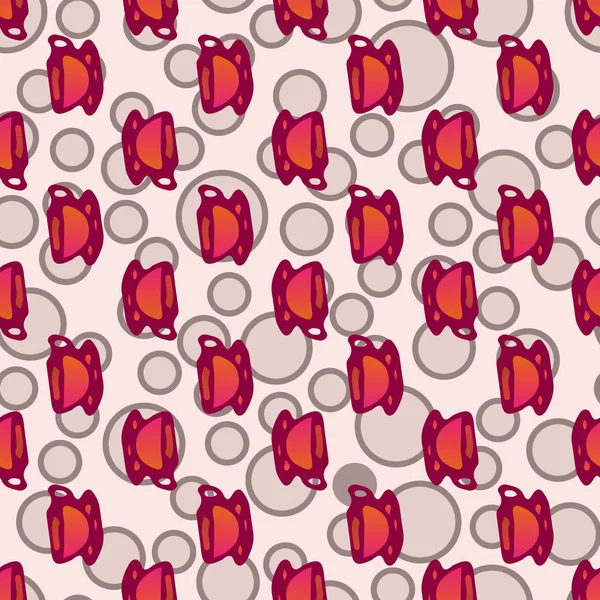 Bardak kahve veya çay arka plan seamless modeli üzerinde noktalı.