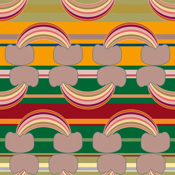 Gökkuşağı seamless modeli. Gökkuşağı Dizayn Tekstil, iç tasarım, keten, vb için. Şirin soyut çocuklar arka plan.