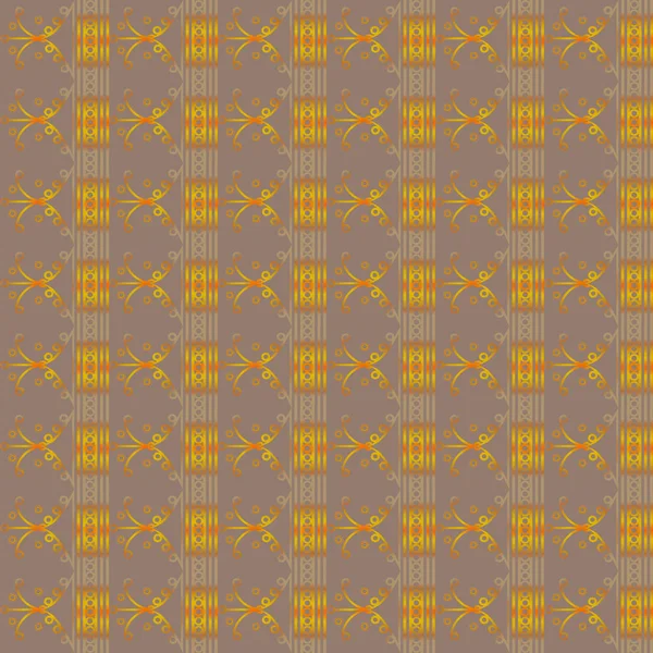 Patrón Inconsútil Oro Ilustración Del Vector — Archivo Imágenes Vectoriales
