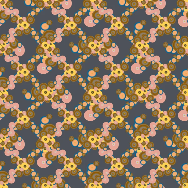 Modèle Abstrait Géométrique Coloré Sans Couture Avec Des Cercles Fond — Image vectorielle