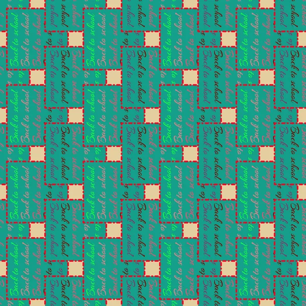 Okul hazırlıkları, arka plan için yeni dikişsiz desen. 