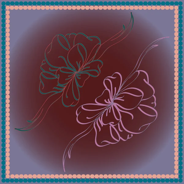 Set çekilmiş yay izole el renk arka plan üzerinde.