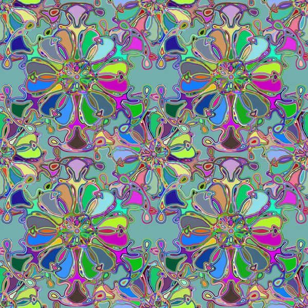 Soyut kaleydoskop renkli Dikişsiz desen arka planı için. 