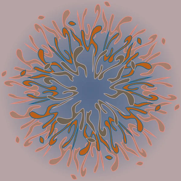 Yeni simetrik soyut mandala. Duvar kağıdı, desen dolgularını, web sayfaları, yüzey dokuları için dekoratif nesne-ebilmek var olmak kullanılmış.