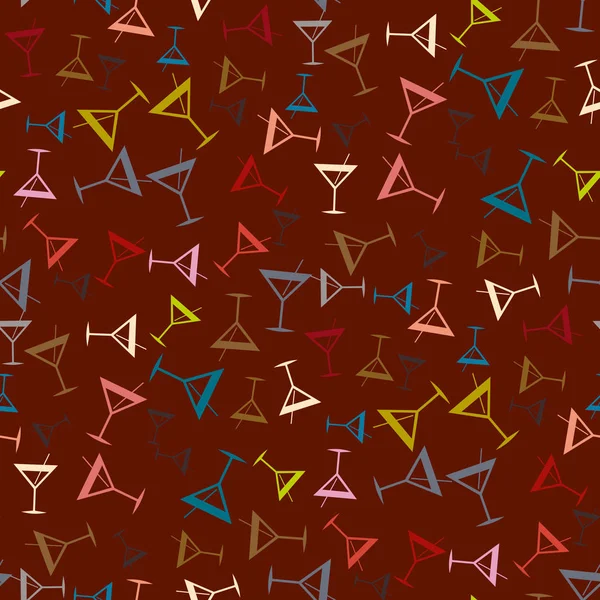 Tropik kokteyller renkli seamless modeli