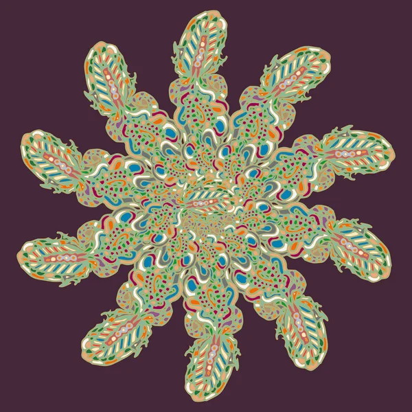 Stil zentangle yeni simetrik mandala doodle ile sanat esin kaynağı oldu. Duvar kağıdı, desen dolgularını, web sayfaları, yüzey dokuları için dekoratif nesne-ebilmek var olmak kullanılmış.