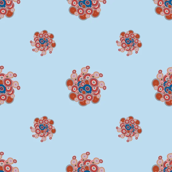 Soyut geometrik renkli seamless modeli daireler, arka plan ile