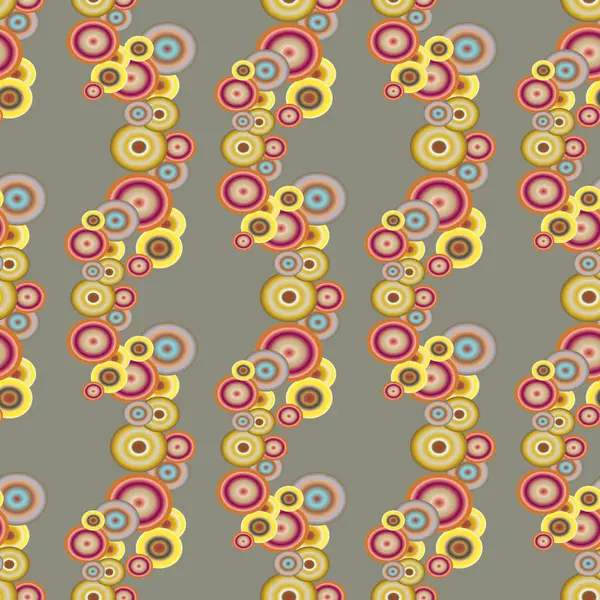 Soyut geometrik renkli seamless modeli daireler, arka plan ile