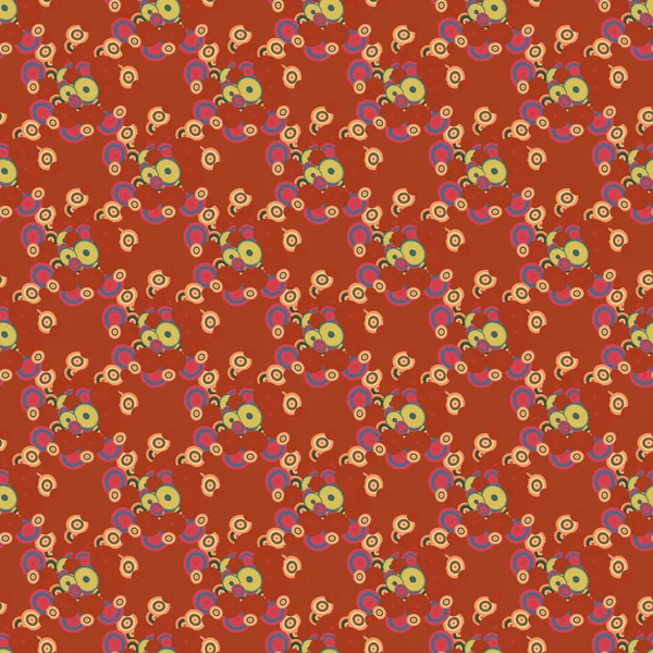 Soyut geometrik renkli seamless modeli daireler, arka plan ile