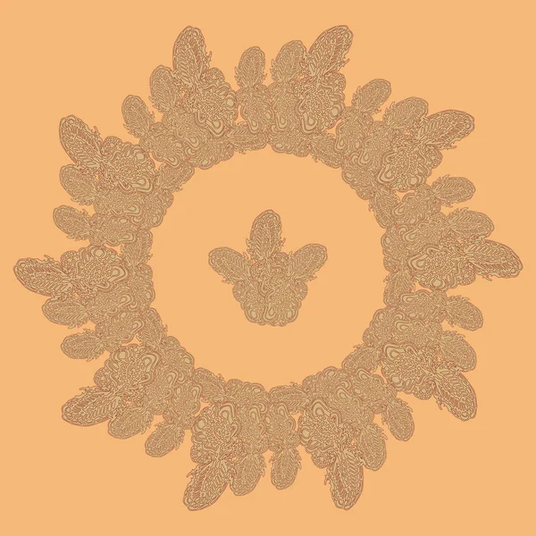 Stil zentangle yeni simetrik mandala sanat doodle ile esinlenerek.. 