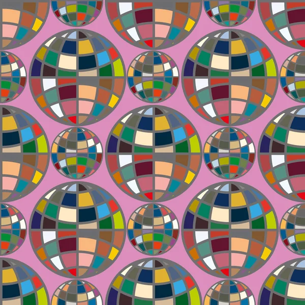 Renk seamless modeli ile işbirliği dünya küre.