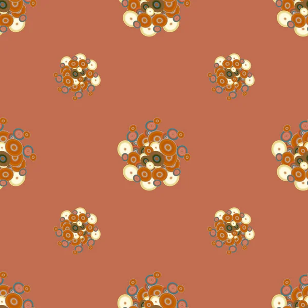 Soyut geometrik renkli seamless modeli daireler, arka plan ile