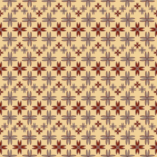 Çiçekler, vektör çizim ile çok renkli geometrik seamless modeli 