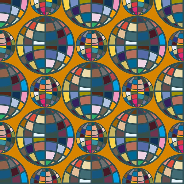 Renk seamless modeli ile işbirliği dünya küre.
