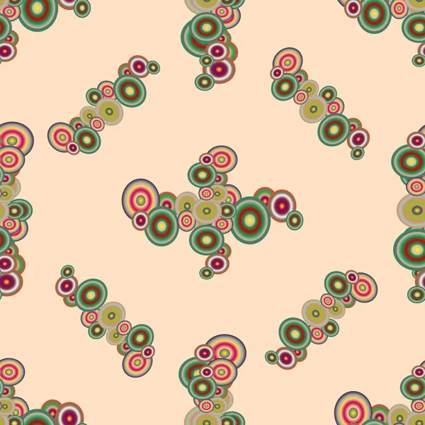 Soyut geometrik renkli seamless modeli daireler ile