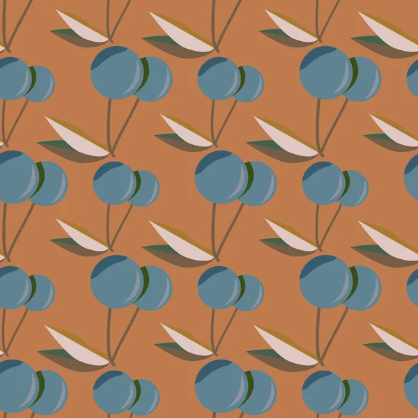 kiraz seamless modeli. Tekstil Ambalaj ve duvar kağıtları için iyi.