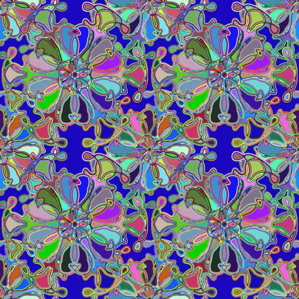 Soyut kaleydoskop renkli Dikişsiz desen arka planı için. 