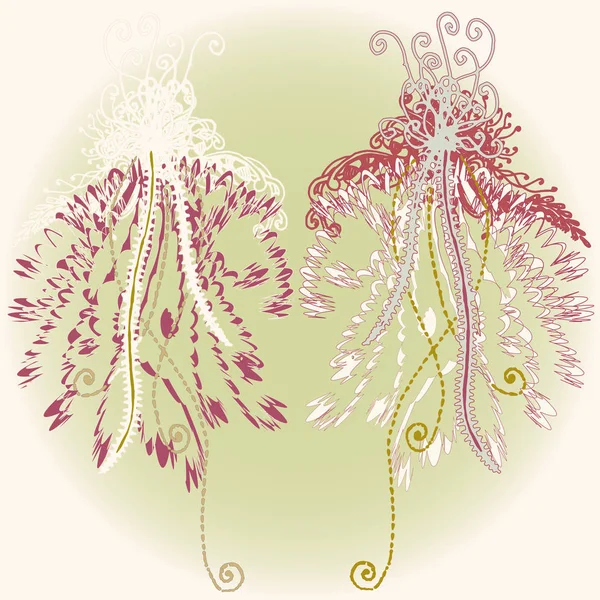 Yeni tasarım çalışmaları için el yapımı doodle ile soyut desen.