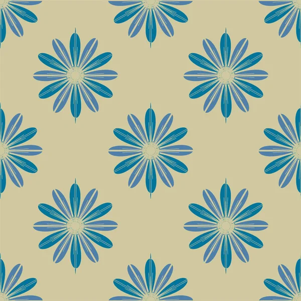 Çiçekler, vektör çizim ile çok renkli geometrik seamless modeli 