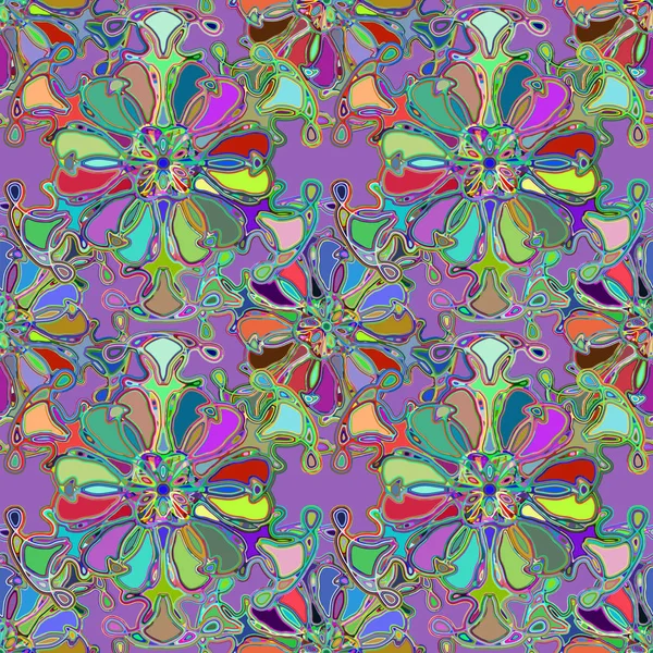 Soyut kaleydoskop renkli Dikişsiz desen arka planı için. 