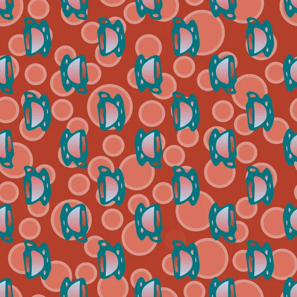 Bardak kahve veya çay arka plan seamless modeli üzerinde noktalı.