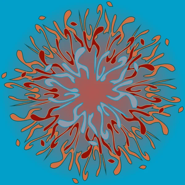 Yeni simetrik soyut mandala. Duvar kağıdı, desen dolgularını, web sayfaları, yüzey dokuları için dekoratif nesne-ebilmek var olmak kullanılmış.