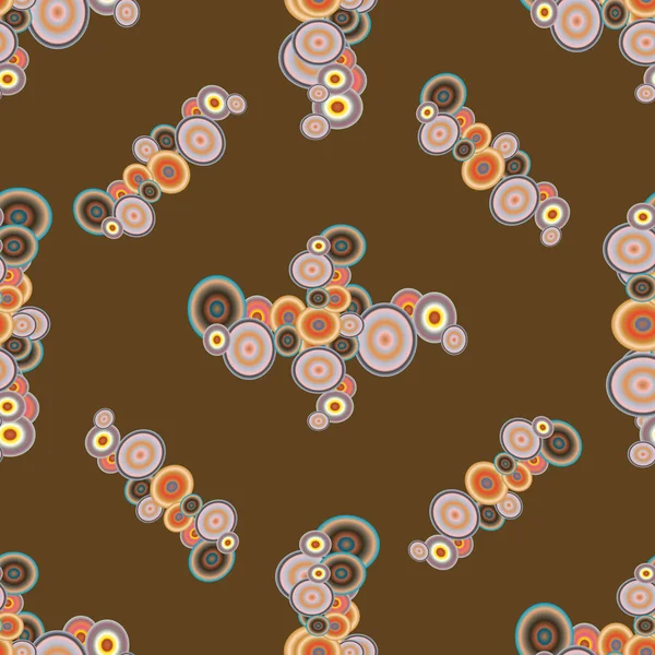 Soyut geometrik renkli seamless modeli daireler ile