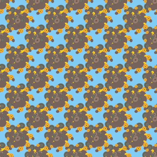 Soyut geometrik renkli seamless modeli daireler, arka plan ile