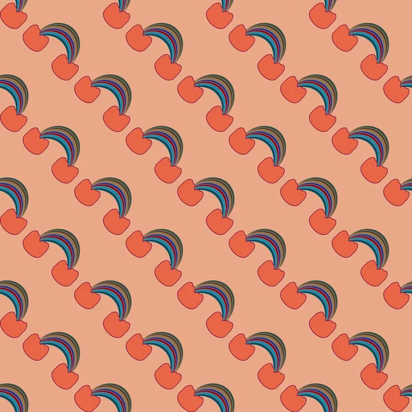 Gökkuşağı seamless modeli. Gökkuşağı Dizayn Tekstil, iç tasarım, keten, vb için. Şirin soyut çocuklar arka plan.