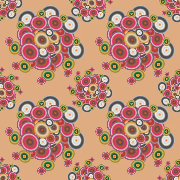 Soyut geometrik renkli seamless modeli daireler, arka plan ile