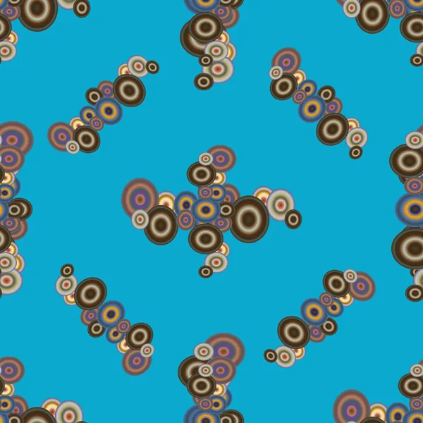 Soyut geometrik renkli seamless modeli daireler ile