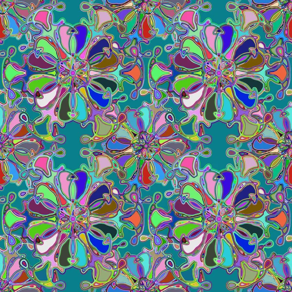 Soyut kaleydoskop renkli Dikişsiz desen arka planı için. 