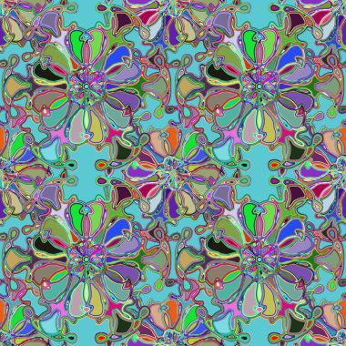 Soyut kaleydoskop renkli Dikişsiz desen arka planı için. 