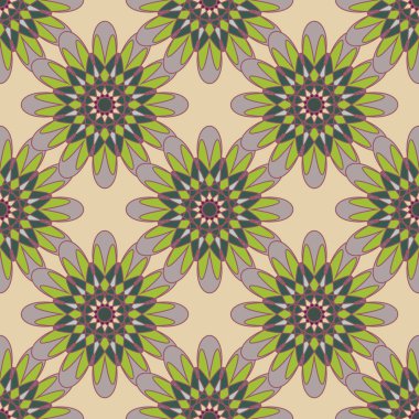  soyut çiçek geometrik Dikişsiz desen arka planı için