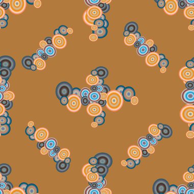 Soyut geometrik renkli seamless modeli daireler ile