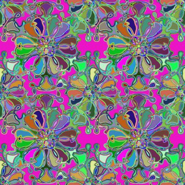 Soyut kaleydoskop renkli Dikişsiz desen arka planı için. 