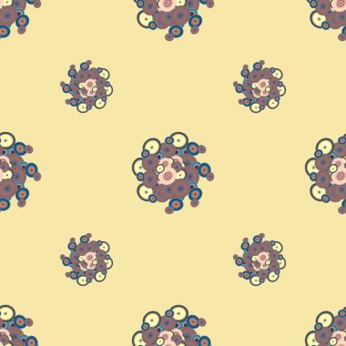 Soyut geometrik renkli seamless modeli daireler, arka plan ile